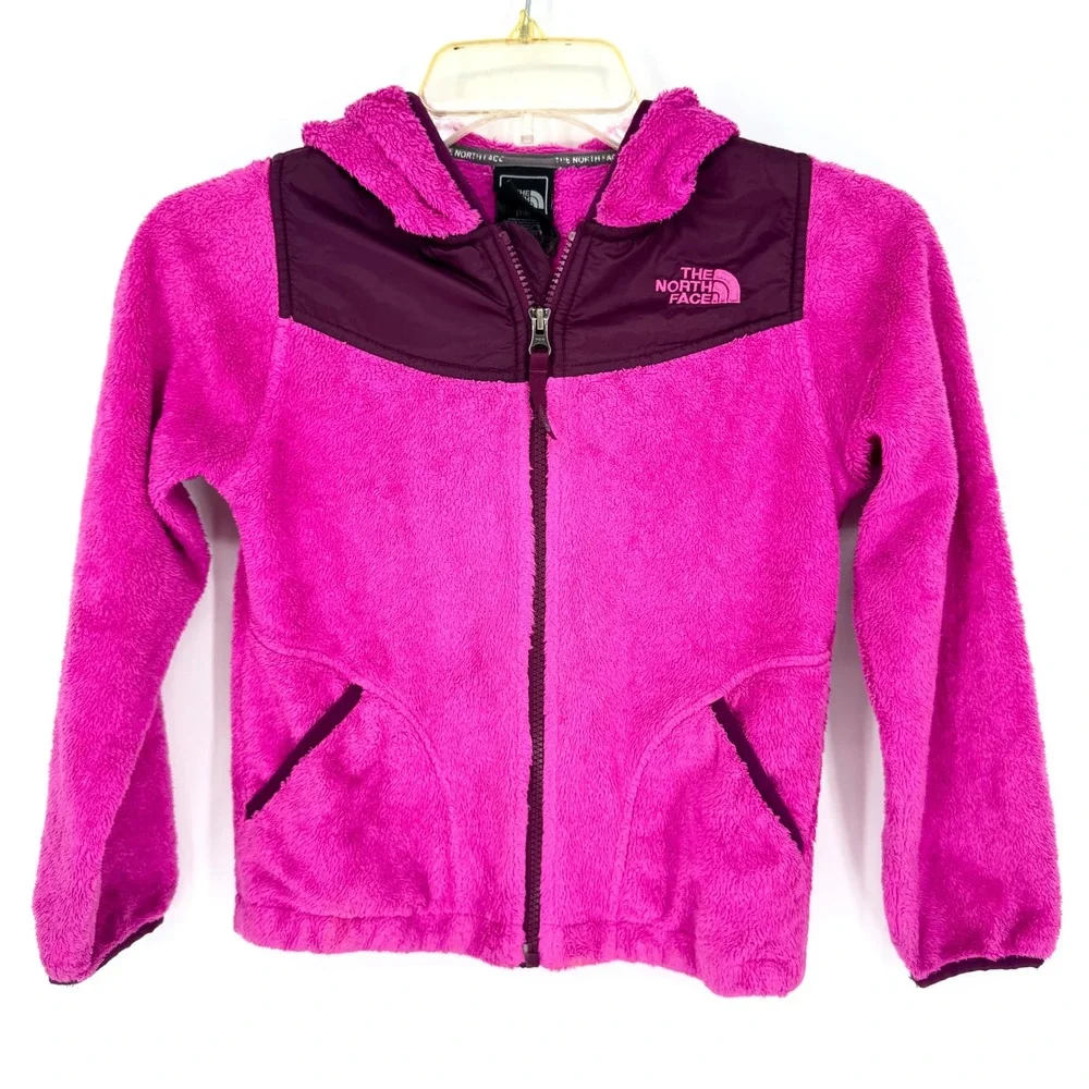 The North Face Girls Oso Hoodie Full Zip Fleece Jacket Pink Size S Gorpcore Hike